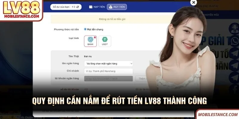 Quy định cần nắm để rút tiền LV88 thành công Quy định cần nắm để rút tiền LV88 thành công